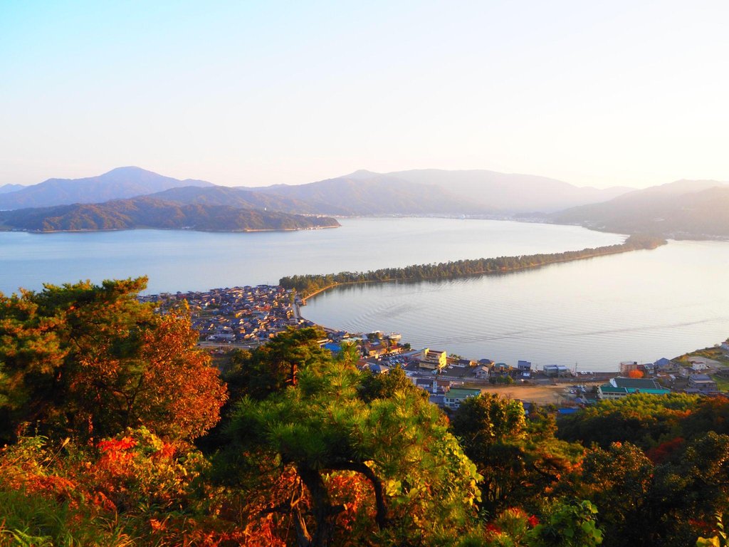 Pine-covered sandbar at Amanohashidate