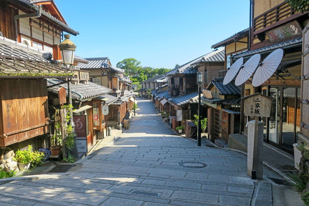 Planning day trips from Kyoto with map and guidebook