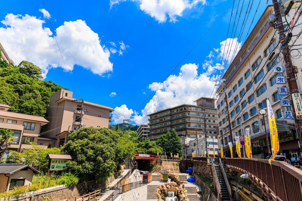 Traditional hot spring bath at Arima Onsen