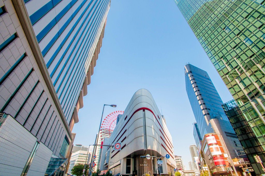 Umeda business and shopping district in Osaka