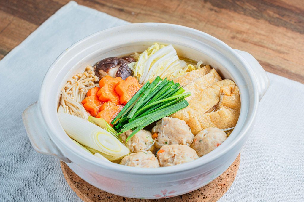 Traditional chanko-nabe hot pot meal