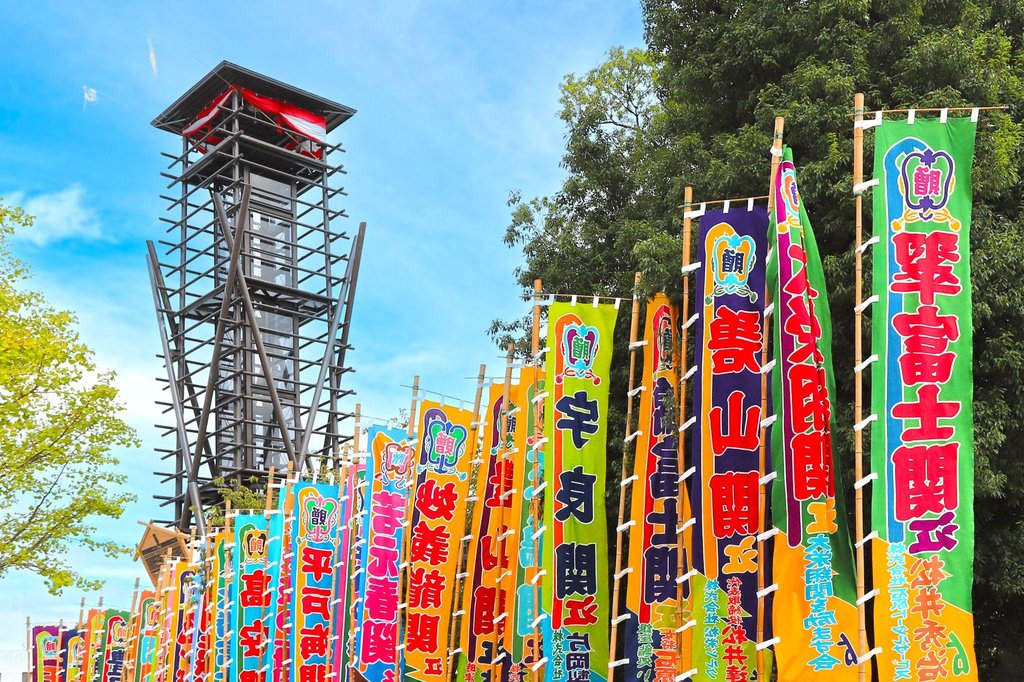 Traditional banzuke ranking list display