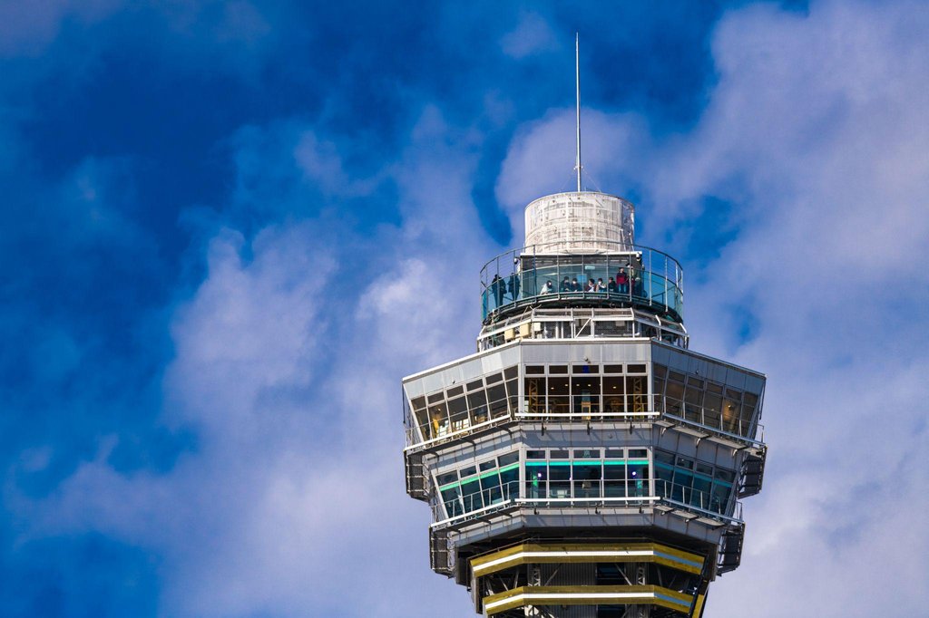 Tsutenkaku Tower in Shinsekai district near Namba