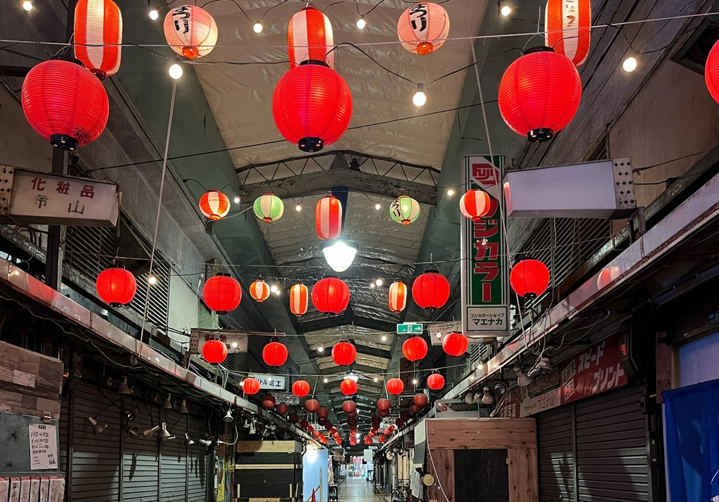 Hidden alley in Shinsekai district