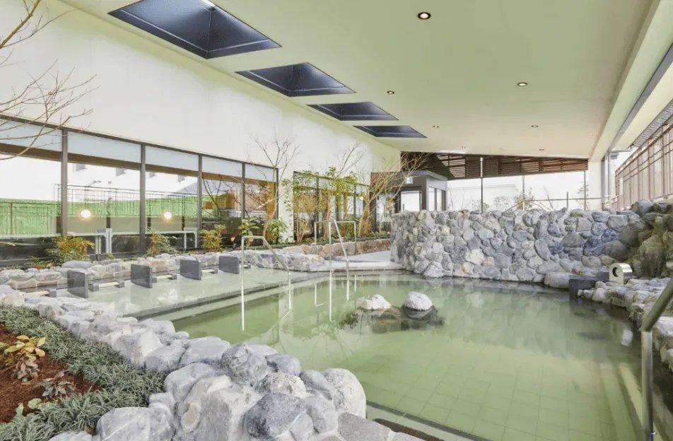 Traditional Japanese hot spring at Solaniwa Onsen