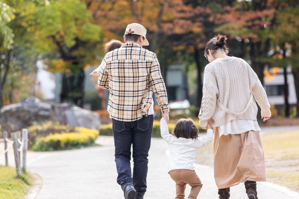 Family enjoying entertainment activities in Osaka