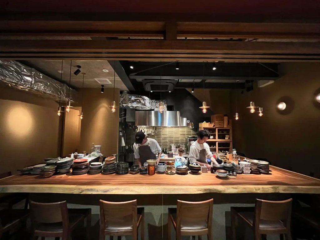 Creative fusion dish at Shokudo Pesca