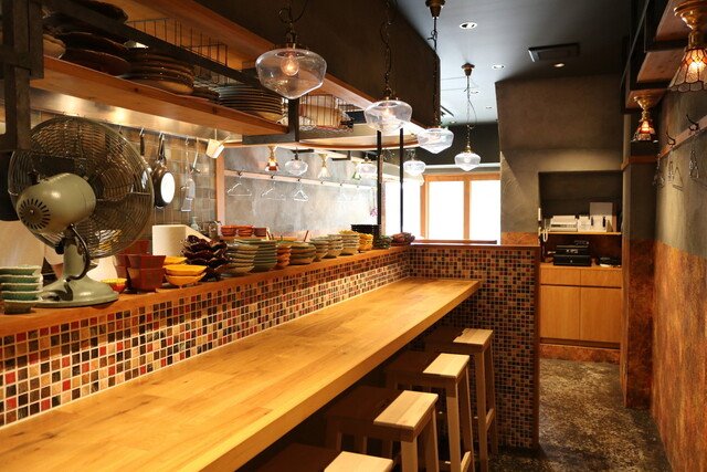 Counter seating at Sakaba Radical