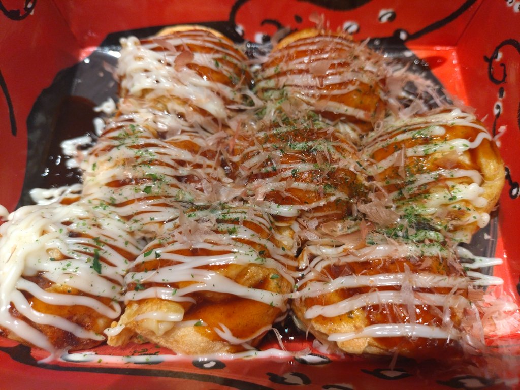 Takoyaki and okonomiyaki in Dotonbori Osaka
