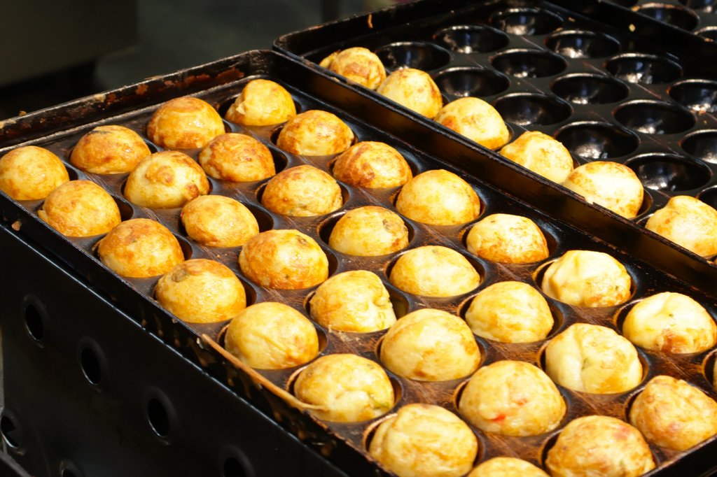 Vibrant Osaka street food culture