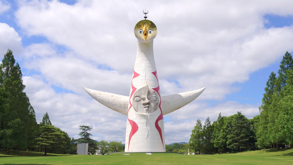 Tower of the Sun interior Tree of Life sculpture