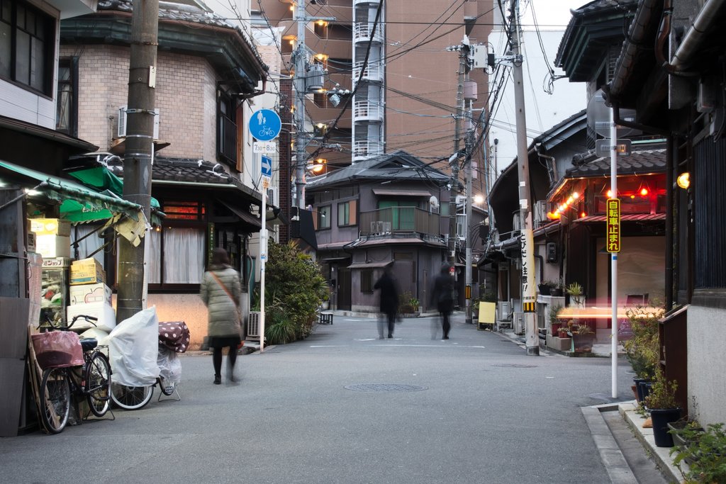 Traditional kominka houses in Nakazakicho Osaka