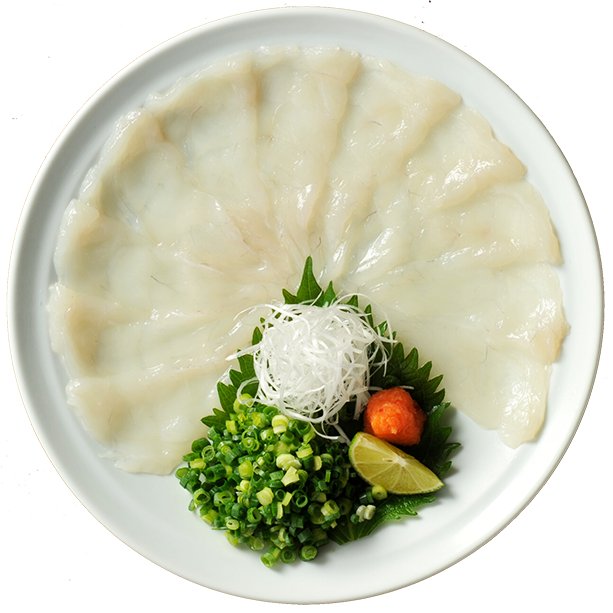 Fugu pufferfish dishes at Genpin restaurant