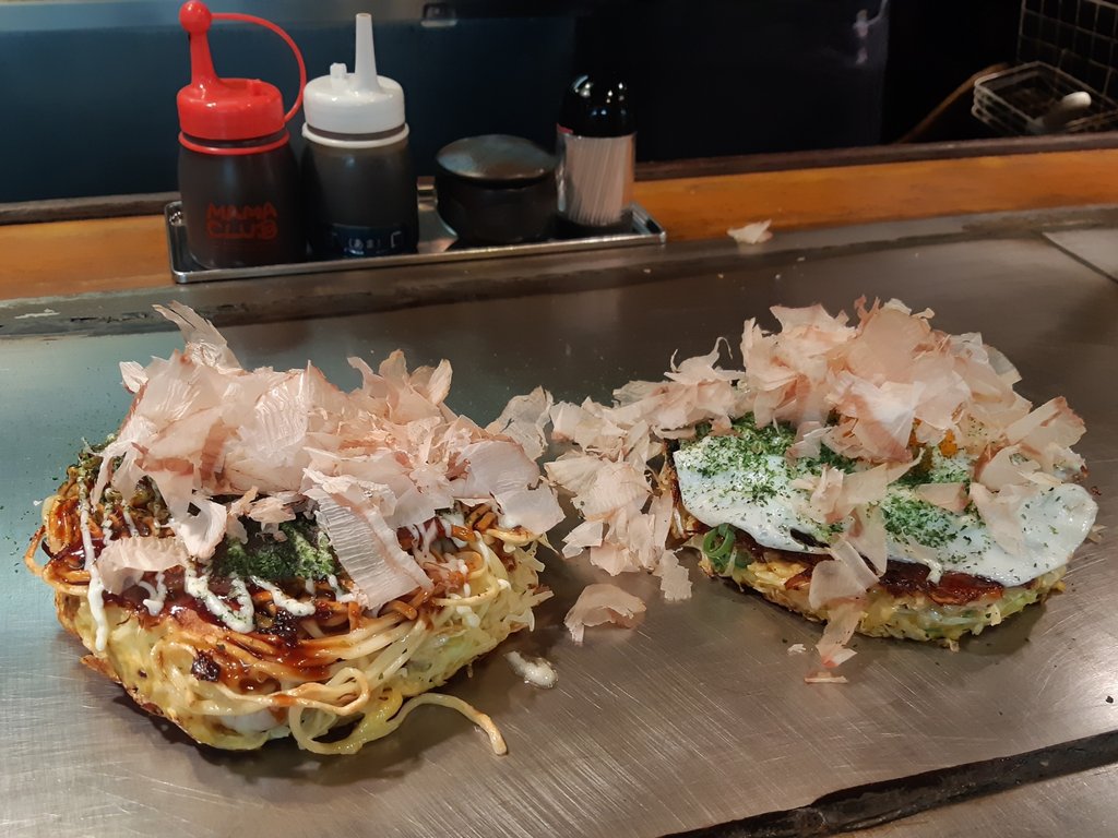 Variety of Osaka foods displayed together