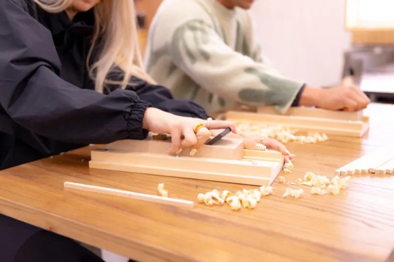 Chopstick Making Japan workshop in Shinsaibashi