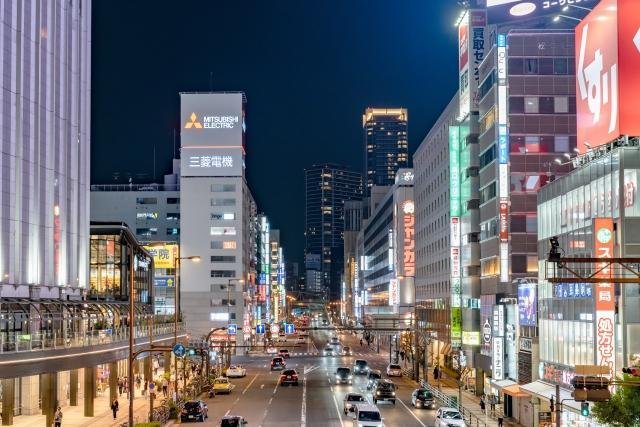 Food districts and restaurants in Umeda