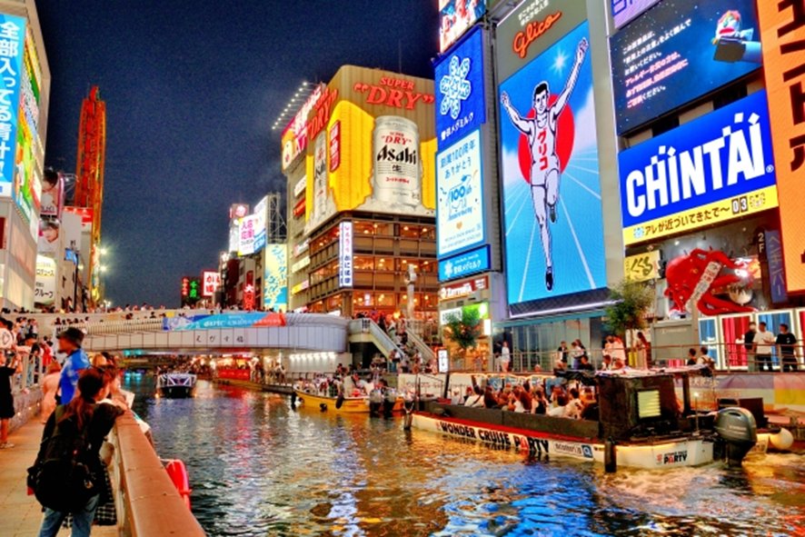 Dotonbori neon lights at night in 3 days in Osaka itinerary