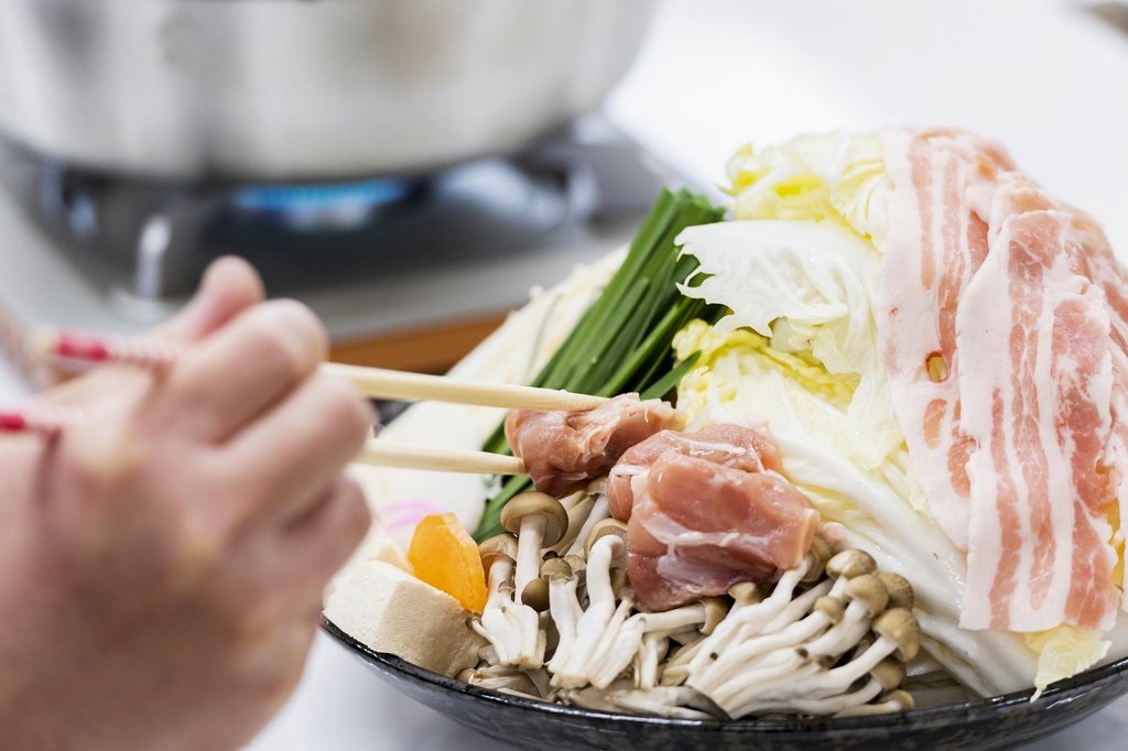 Finished chanko nabe ready to serve