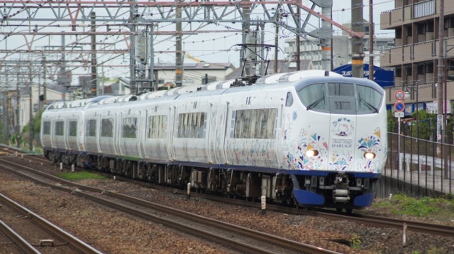 JR Haruka limited express train to Osaka and Kyoto