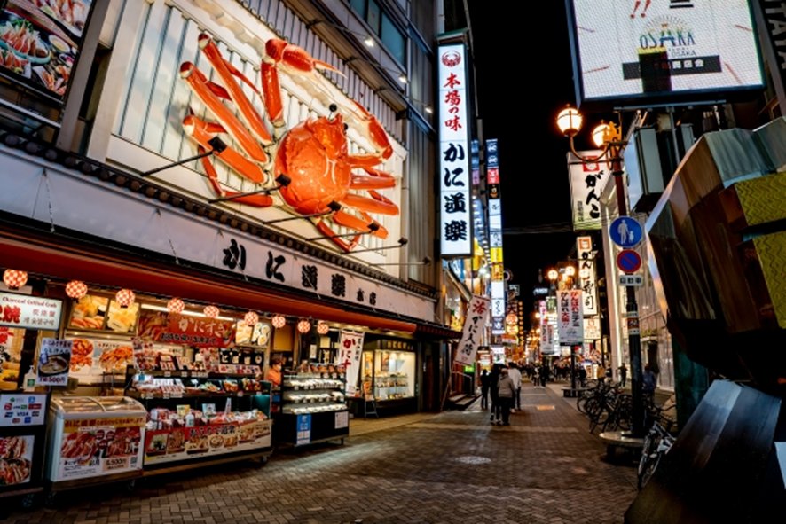 Nighttime osaka food tour through izakaya district