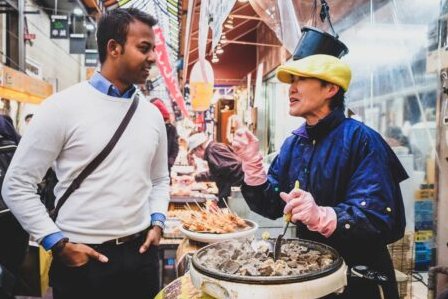 Kuromon Market osaka food tour experience