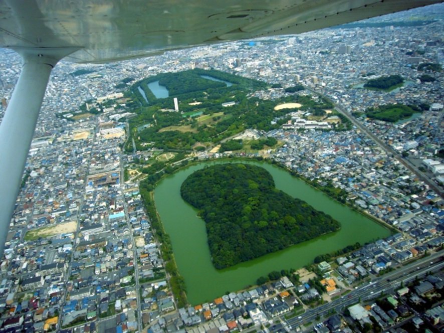 Mozu Kofun burial mounds World Heritage site in Osaka