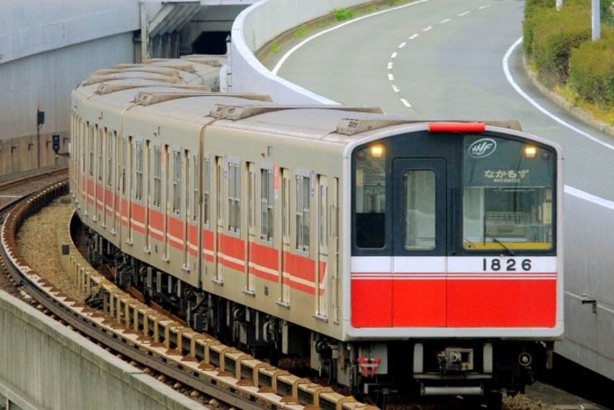 Midosuji subway line station in Osaka