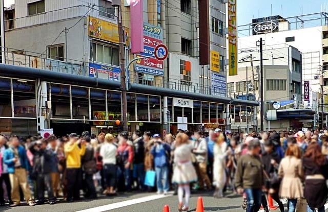 Cosplayers at Nipponbashi Street Festa in Den Den Town