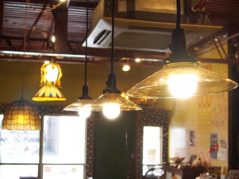 Interior of cafe Taiyo no Tou in Nakazakicho