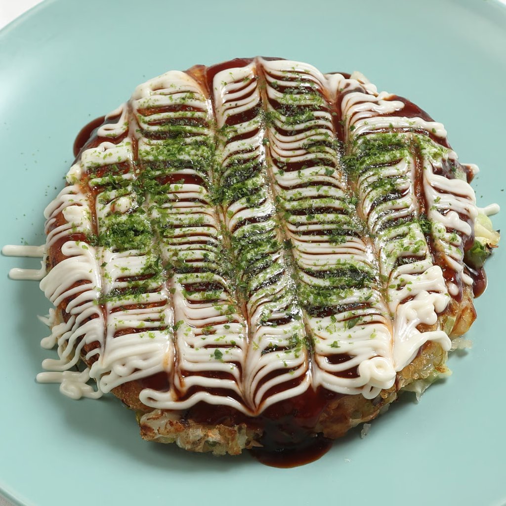 Vegan and gluten-free okonomiyaki at Vegan & Gluten Free Osaka