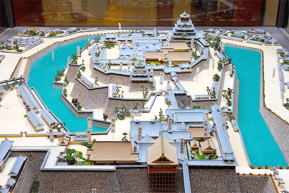 Historical artifacts exhibited inside Osaka Castle