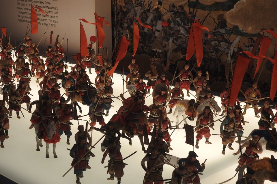 Miniature diorama of the Summer Siege of Osaka
