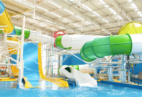 Spa World facility near Janjan Yokocho