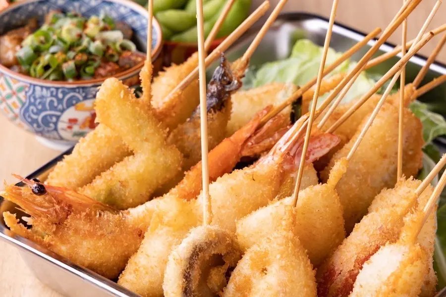 Wagyu kushikatsu at Oji restaurant