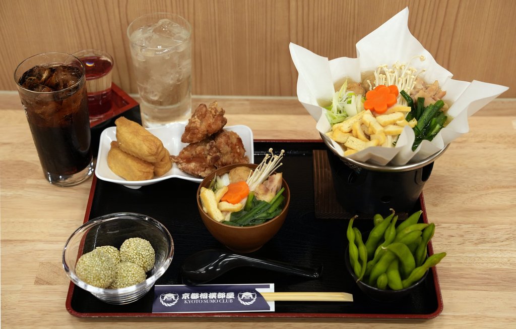 Chanko-nabe hot pot at Kyoto Sumo Club